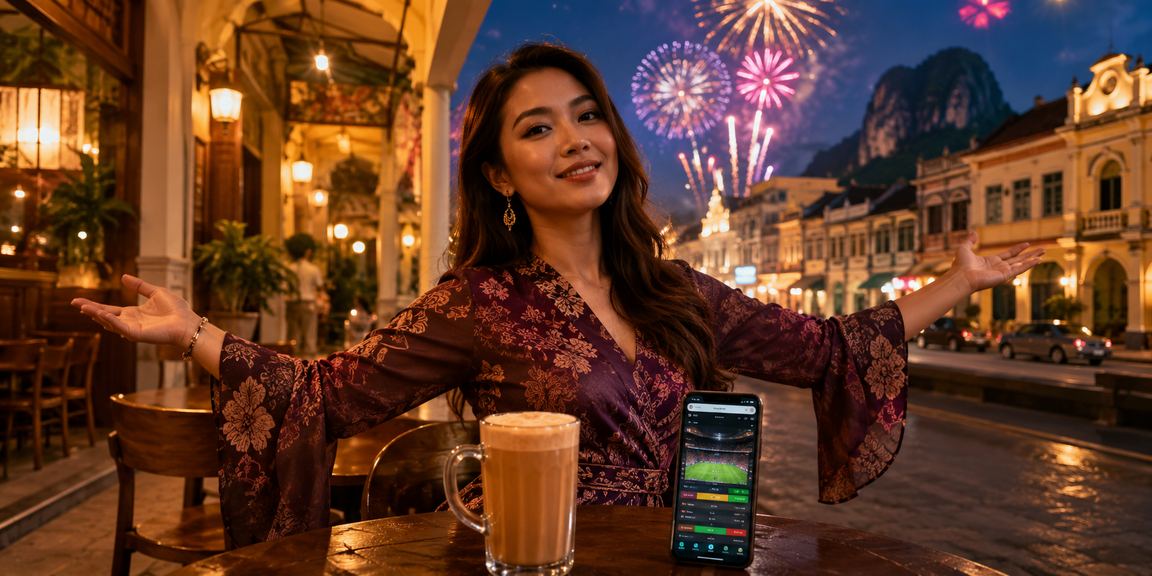 Pengguna kasino mudah alih di Ipoh bermain Blackjack semasa perjalanan