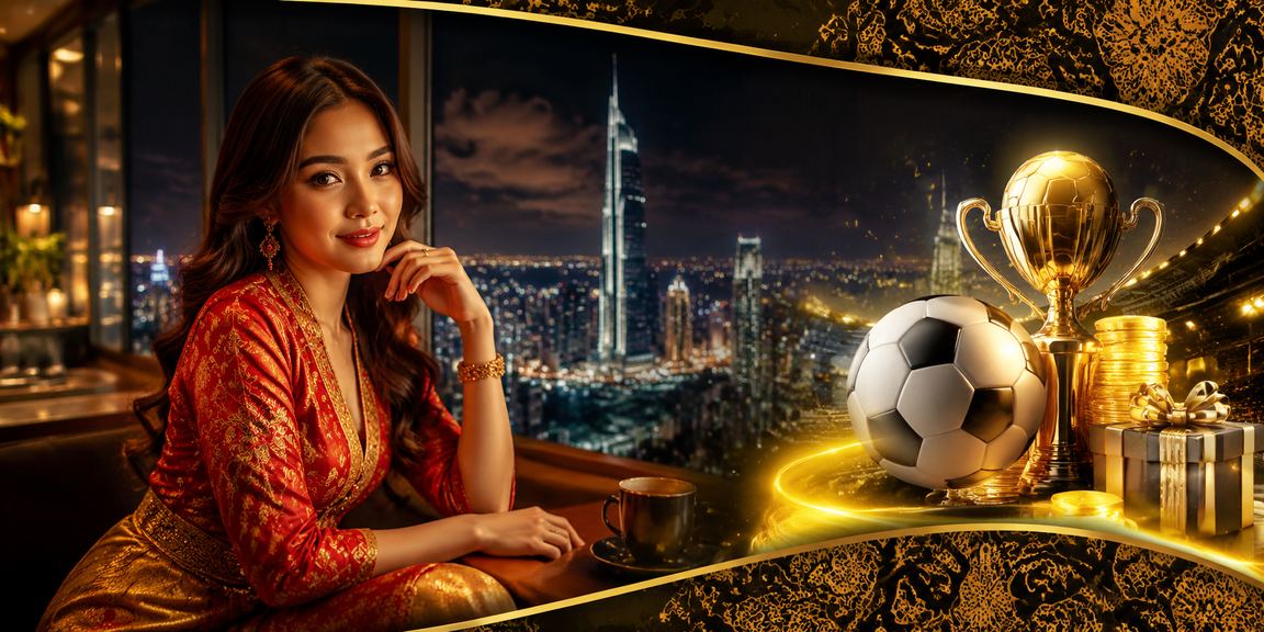 Proses deposit mudah dengan motif batik Kuala Lumpur di latar belakang