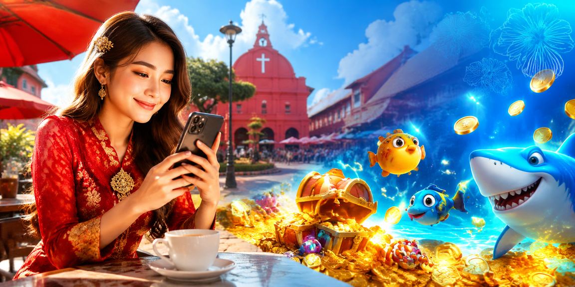 Permainan memancing bergaya tempatan Melaka dengan elemen budaya Malaysia